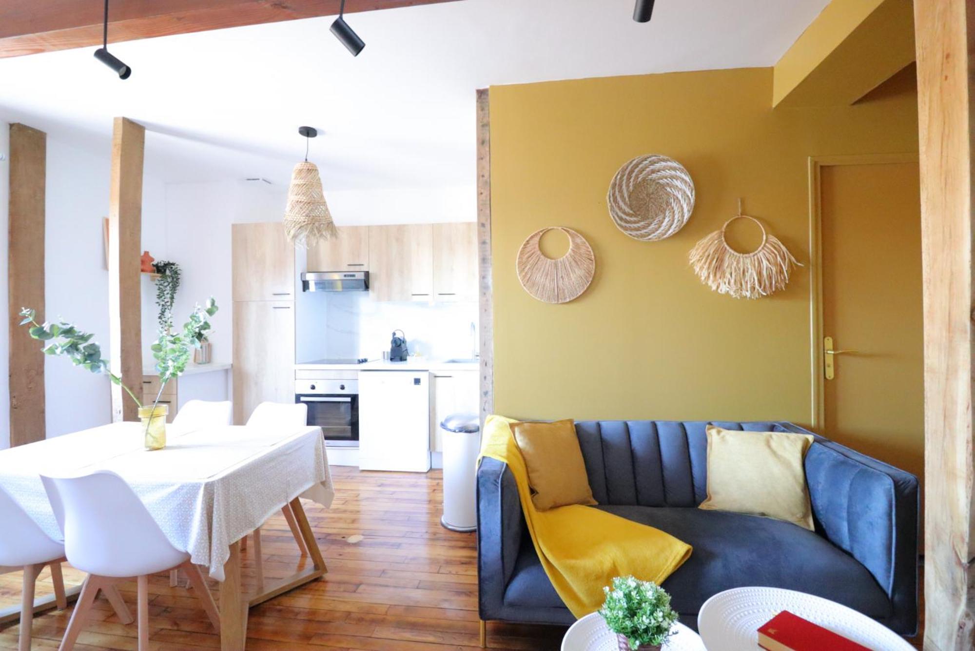 Le Boho - Charmant T3 Avec Climatisation Et Fibre Bergerac Szoba fotó