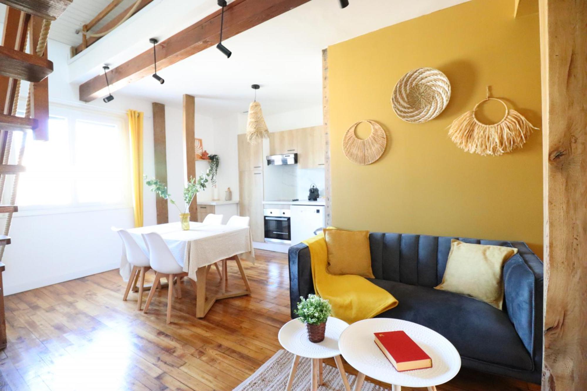 Le Boho - Charmant T3 Avec Climatisation Et Fibre Bergerac Szoba fotó